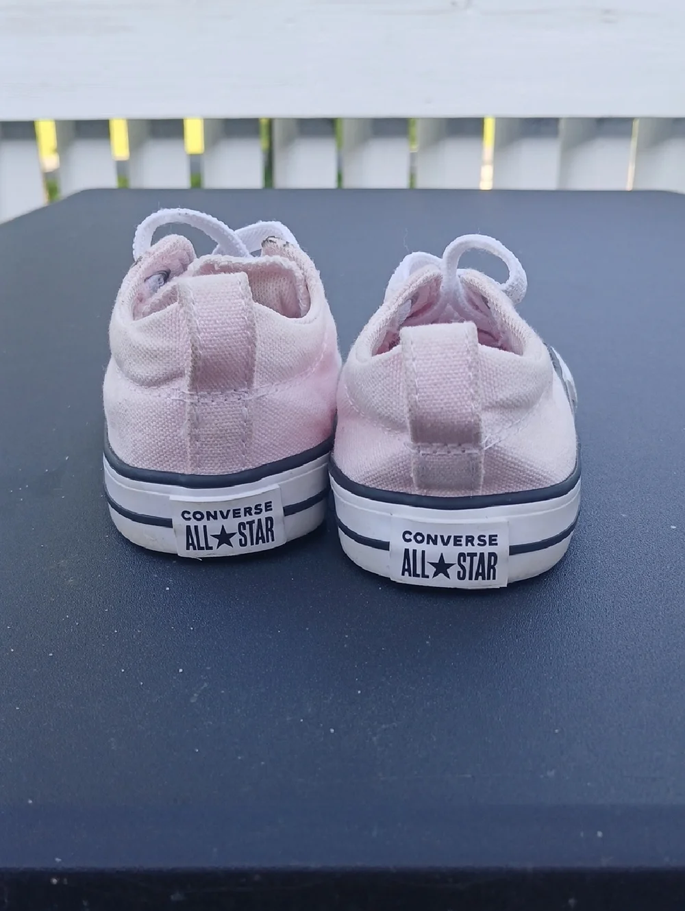 Converse Kids Light Pink Canvas Low-Top Sneakers